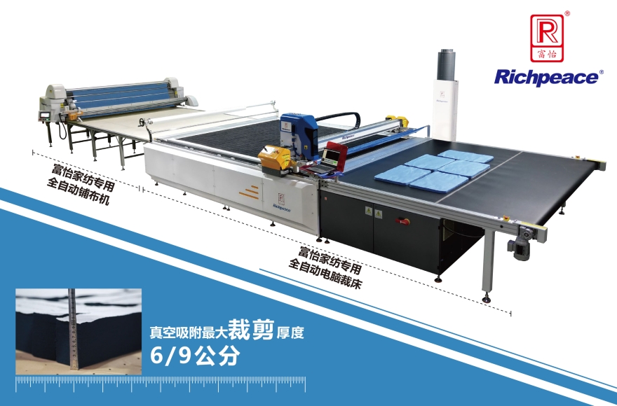 富怡家紡專用全自動裁剪生產線