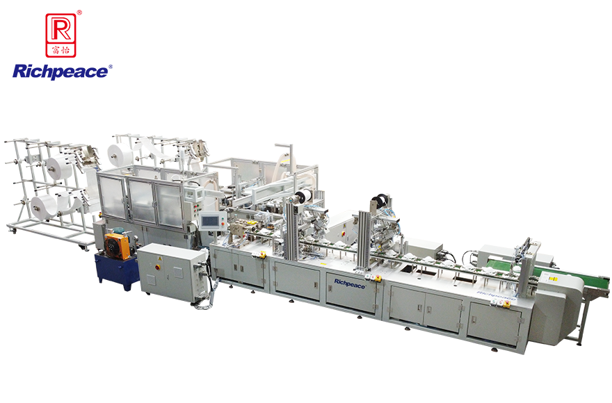 富怡全自動罩杯口罩二合一標準型生產線（焊頭帶）
